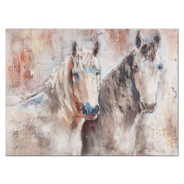 malovaný obraz koní - Horses