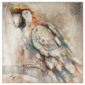malovaný obraz Papoušek